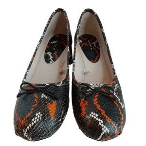 Zara Basic Collection Size 40 (US 9) Brown/Orange Animal Print 2" Heels